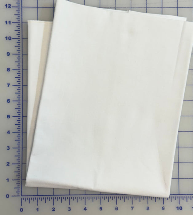 White Solid 1-1/4 Yard Piece