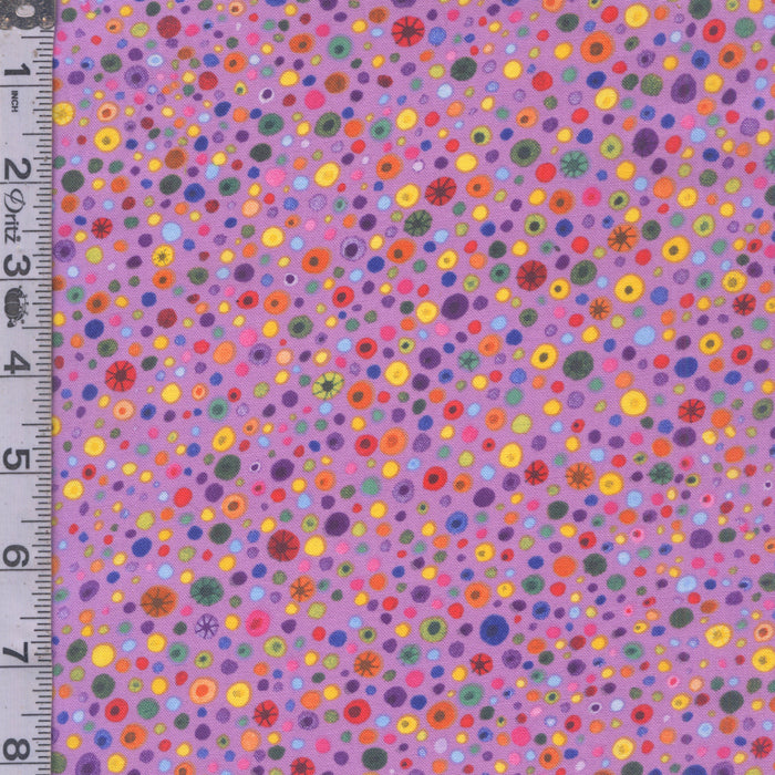 Glass Beads - Bubbles Purple