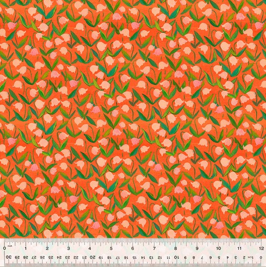 Heather Ross by Hand - Florals Orange