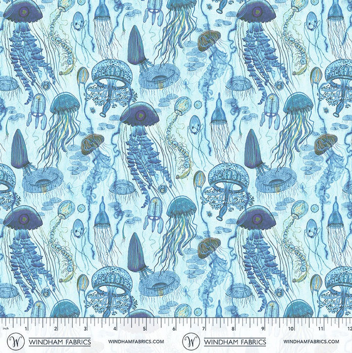 Deep Blue - Jellyfish Field Aqua