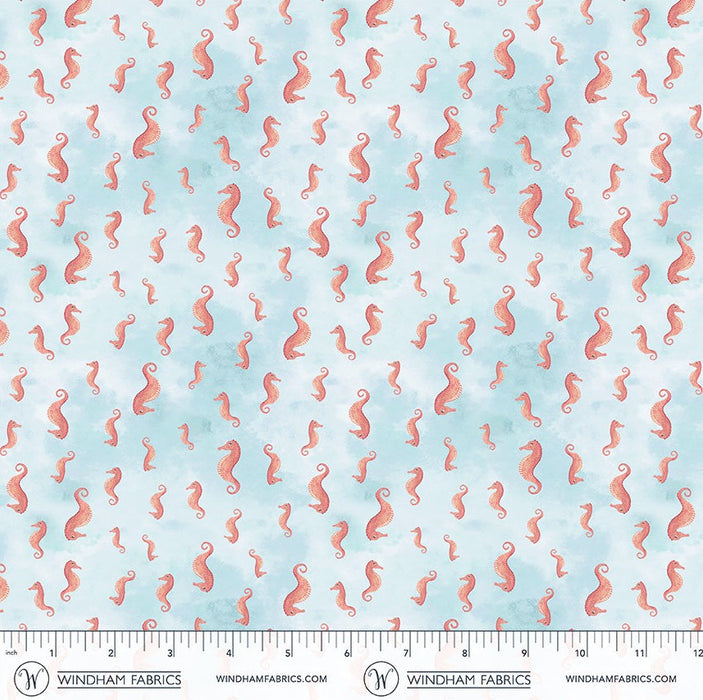 Deep Blue - Seahorses Aqua