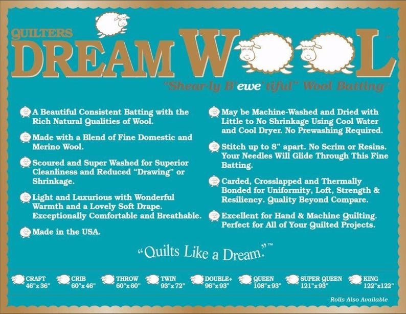 Quilter's Dream Wool Batting Craft