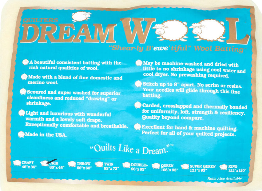 Quilter's Dream Wool Batting Crib