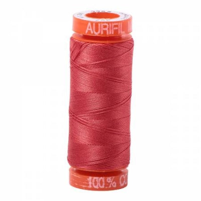 Aurifil 50 wt. Cotton Thread - Dark Red Orange