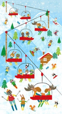 Snow Fun Panel - Ski Lift Sky