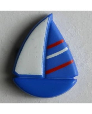 Novelty Button - 18mm Sailboat