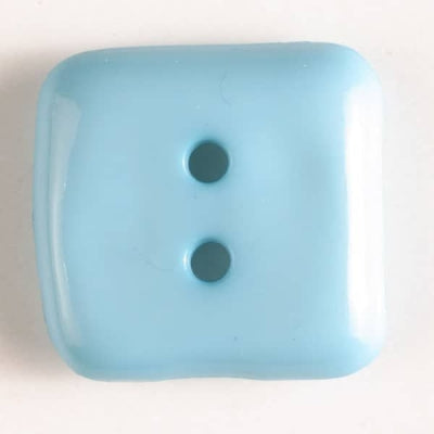 Fashion Button 20mm Square - Blue