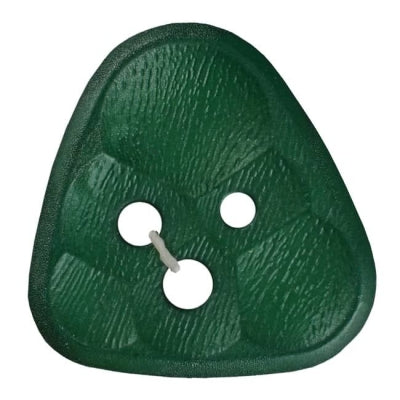 Fashion Button 25mm Triangle - Green