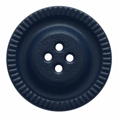 Fashion Button 28mm Circle - Navy Blue