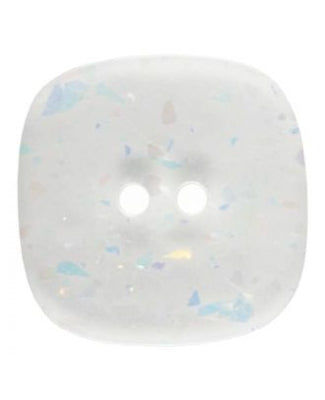 Fashion Button Square 25mm - Pearl