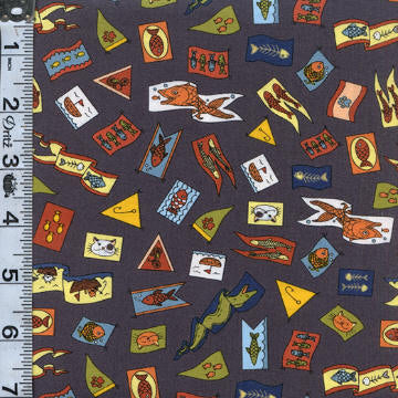 Cat Tales - Pennants Charcoal