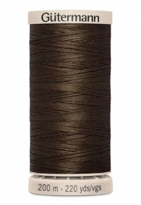 Cotton Hand Quilting Thread 100% Wax Finish Cotton - Chocolate
