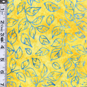 Artisan Batiks: Floral Wave - Large Leaves Sunkissed