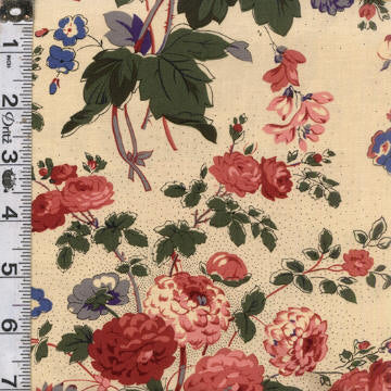 Full Circle 60" Wide - Floral Eggshell