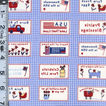 Prairie Days - Patches Sky Blue