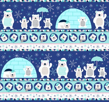 Frost Bite Flannel - Border Stripe