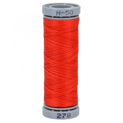 Presencia 50 wt. 3 Ply Cotton Sewing Thread - Dark Coral